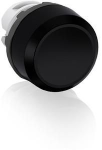ABB Stotz-Kontakt MP2-10B, push-button control element, latching, flat, black, flat latching, front ring, 1SFA611101R1006