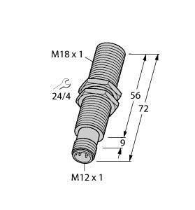 Turck 1536205 BI5-M18E-LIU-H1141 Inductive sensor