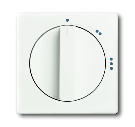 Busch-Jaeger 2542 DR/02-884 central plate, with rotary handle, with print studio white matt