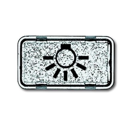 Busch-Jaeger 2622 LI-101 button symbol, light crystal clear