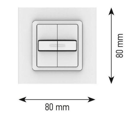 Somfy 1800537 Smoove Duo button IN wireless wall switch