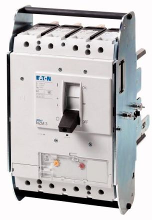 Eaton NZMN3-4-VE630/400-AVE circuit breaker, 4p, 630A, 400A in 4th pole, withdrawable unit, 113548