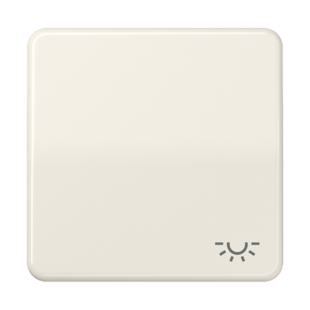 Jung CD590L rocker switch 1-way, symbol light, Duroplast, CD series, white