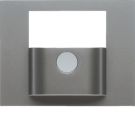 BERKER 80960473 Cover for KNX motion detector K.1/K.5 | matt lacquered stainless steel