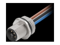 Murrelektronik 7000-P7281-9410020 M12 T-code flange St. strand 0.2m connector power