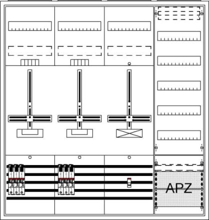 ABB Striebel & John 2CPX054259R9999 DA47BH5 AP 3Pkt.A47 2Z1S1V5A2 Complete cabinet