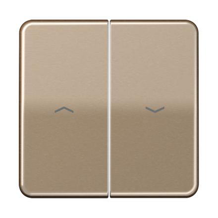 Jung CD595PGB rocker switch 2-way, with arrow symbols, anodized aluminum, CD series, gold-bronze