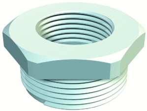 OBO Bettermann 107 R M63-40 PA light grey reduction, 2030673