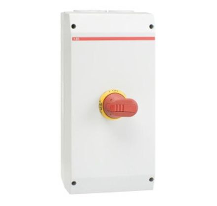 ABB Stotz-Kontakt OTE25A6B, EMC safety switch 6-pole 15 kW 400V with red-yellow handle, 1SCA022615R0500