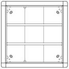 Ritto 1881950 flush-mounted frame 9 module slots, grey-brown