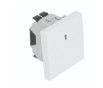 EFAPEL SINGLE POLE SWITCH W/PILOT LAMP - 2 MOD ALUM