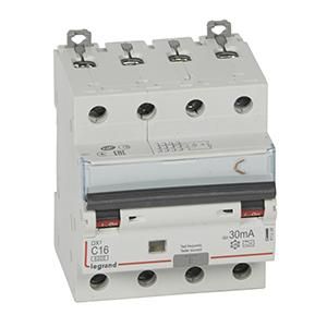 Legrand 411234 RCD/MCB DX3 C16A 4P 6KA 30MA A