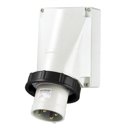 Mennekes 365 125A 4-pole 7h 500V IP67 wall plug