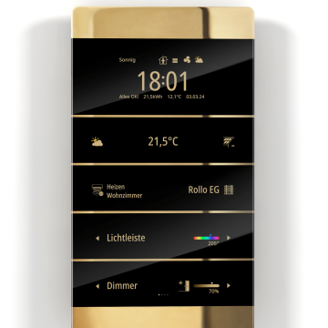 ENERTEX 1177-01-gl KNX room controller MeTa² | Premium | real gold coated