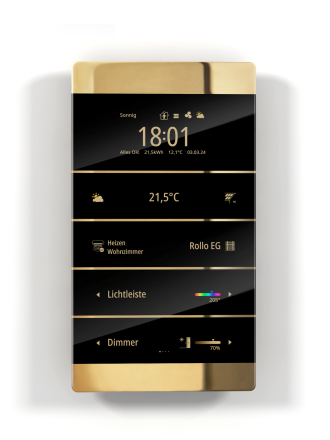 ENERTEX 1177-01-gl KNX room controller MeTa² | Premium | real gold coated