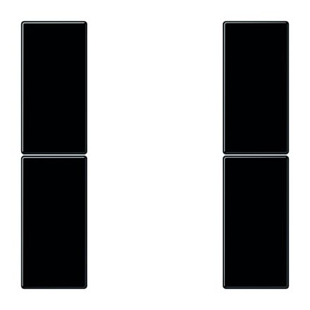 JUNG LS502TSASW button set F50 series LS | 2-way | black