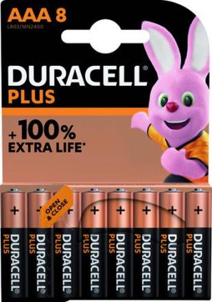 Hückmann 147289 1.5V Micro AAA Plus BL Duracell (PK=8) battery