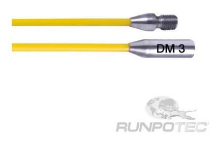 Runpotec 20457 fibreglass rod set 3mm 2x0.5m thread