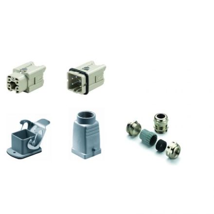 Weidmüller 1802440000 HDC KIT-HA 04.400M 4-pin PushIn connector set