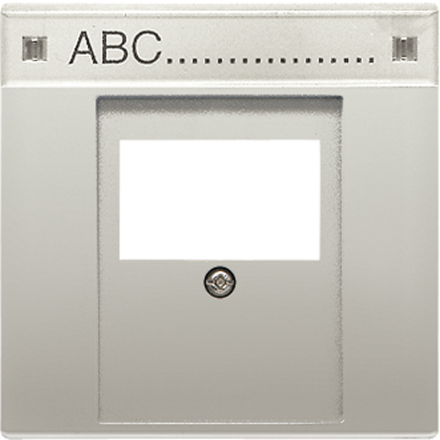 Jung ME2969TNAC cover for TAE connection boxes 1-way, with label field, brass, LS series, brass classic