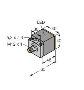 Turck 4065000 BI15-CK40-Y1X-H1141 Inductive sensor