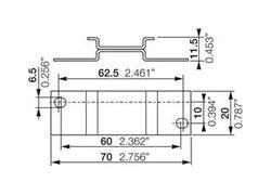 ABB Stotz-Kontakt ADP.01, adapter for screw fastening 22.5mm, 1SVR430029R0100