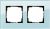 Gira 021218 2-way cover frame Gira Esprit Glass Mint
