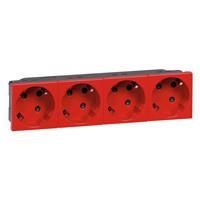 Legrand 077283 Mosaic 4f 45° prev.16 A/250 V SL rt socket