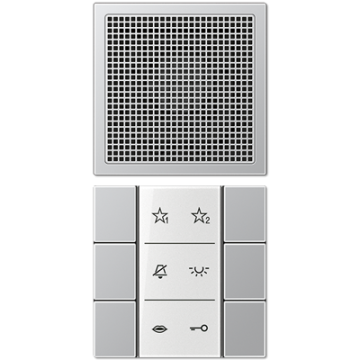 Jung SIAIAL6 audio indoor station, LS series, aluminium