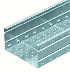 OBO Bettermann WKSG 166 FS perforated 160x600mm corrugated wide span cable tray, 6098517