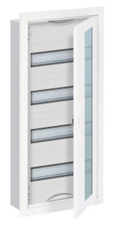ABB Striebel & John U41TE small distribution board, flush-mounted with cover frame and transparent door, 2CPX071592R9999