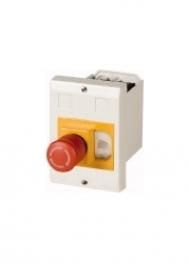 Eaton E-PKZ01-PVT mushroom button latching installation, 281636