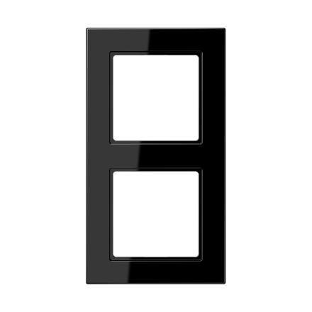 Jung A5582BFSW frame 2-way, vertical and horizontal mounting, thermoplastic, A 550, black