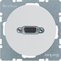 Berker 3315412089 VGA socket with screw lift terminals polar white, glossy Berker R.1/R.3