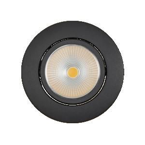 Nobile 1856756323 5068 ECO Flat 8W black matt 3000K 38° 350mA LED recessed ceiling spotlight