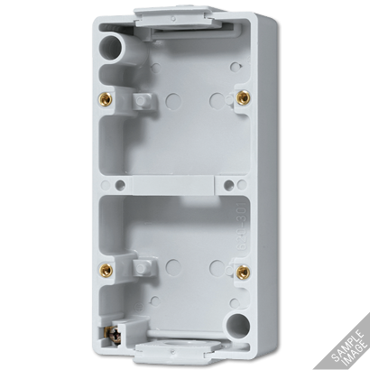 Jung 661 mounting housing with PG-16 screw connection 2-way, vertical, thermoplastic, grey