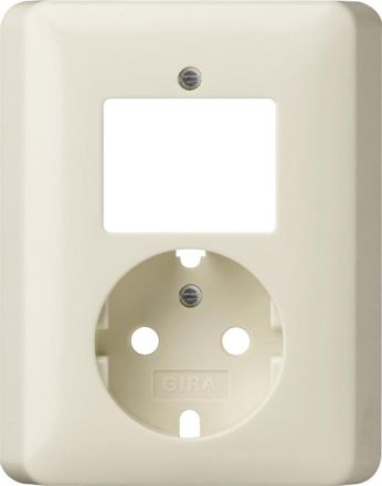 Gira 092801 cover combination SCHUKO change system 55 cream white