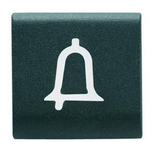 Gewiss GW12544 interchangeable 22x22 bell black button