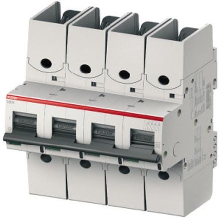 ABB Stotz-Kontakt S804S-B6-R, high-performance circuit breaker 6A,B,415VAC=Icu 50kA,4P ring cable lug connection, 2CCS864002R0065
