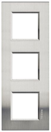 Bticino LNA4802M3ACS Light frame STEEL 3x2 modules, (stainless steel)