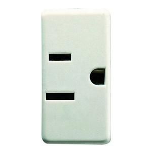 Gewiss GW20214 1M 2P+PE 15A 125V EUROUSA stand white socket