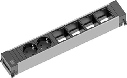 Bachmann 916.025 Power Frame 6-way socket unit