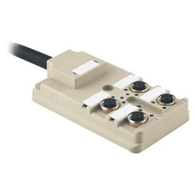 Weidmüller 9456320000 SAI-4-F 5P PUR 3m 4 slots M12 passive sensor-actuator distributor