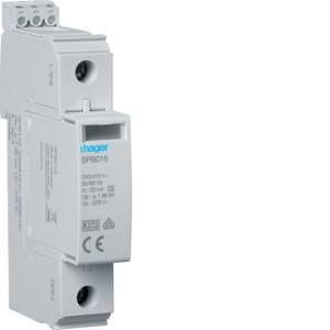 Hager SPB115 T2 1P 40kA TNC fault indication surge arrester