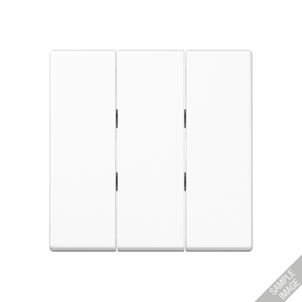 Jung A593BFSWM rocker switch 3-way, thermoplastic lacquered, series A, graphite black matt