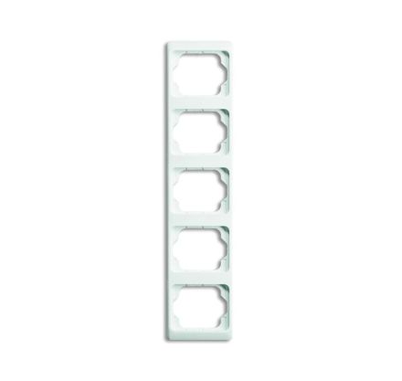 Busch-Jaeger 1735 KA-24G cover frame, 5-way frame studio white high gloss