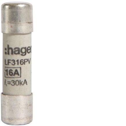 Hager LF316PV fuse for PV 10x38 mm 1000V DC 16A