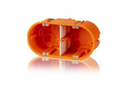 F-TRONIC HW20 hollow wall device box solid 2-way t=60mm