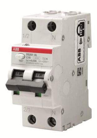 ABB Stotz-Kontakt 2CSR255187R1354 DS201A-C35/0,03UL 6kA 1P+NAC 35 30mA FI/LS switch