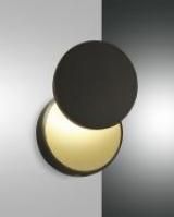 Fabas Luce 3452-21-101 black 9W 820lm 3000K LED wall light LB20